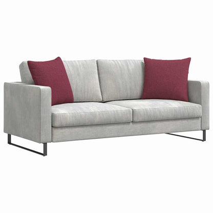 Cuscini da Divano 2 pcs Rosso Vino 50 x 50 cm Tessuto | homemem39