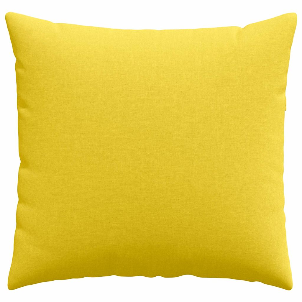 Cuscini da Divano 2 pcs Giallo Chiaro 50 x 50 cm Tessuto | homemem39