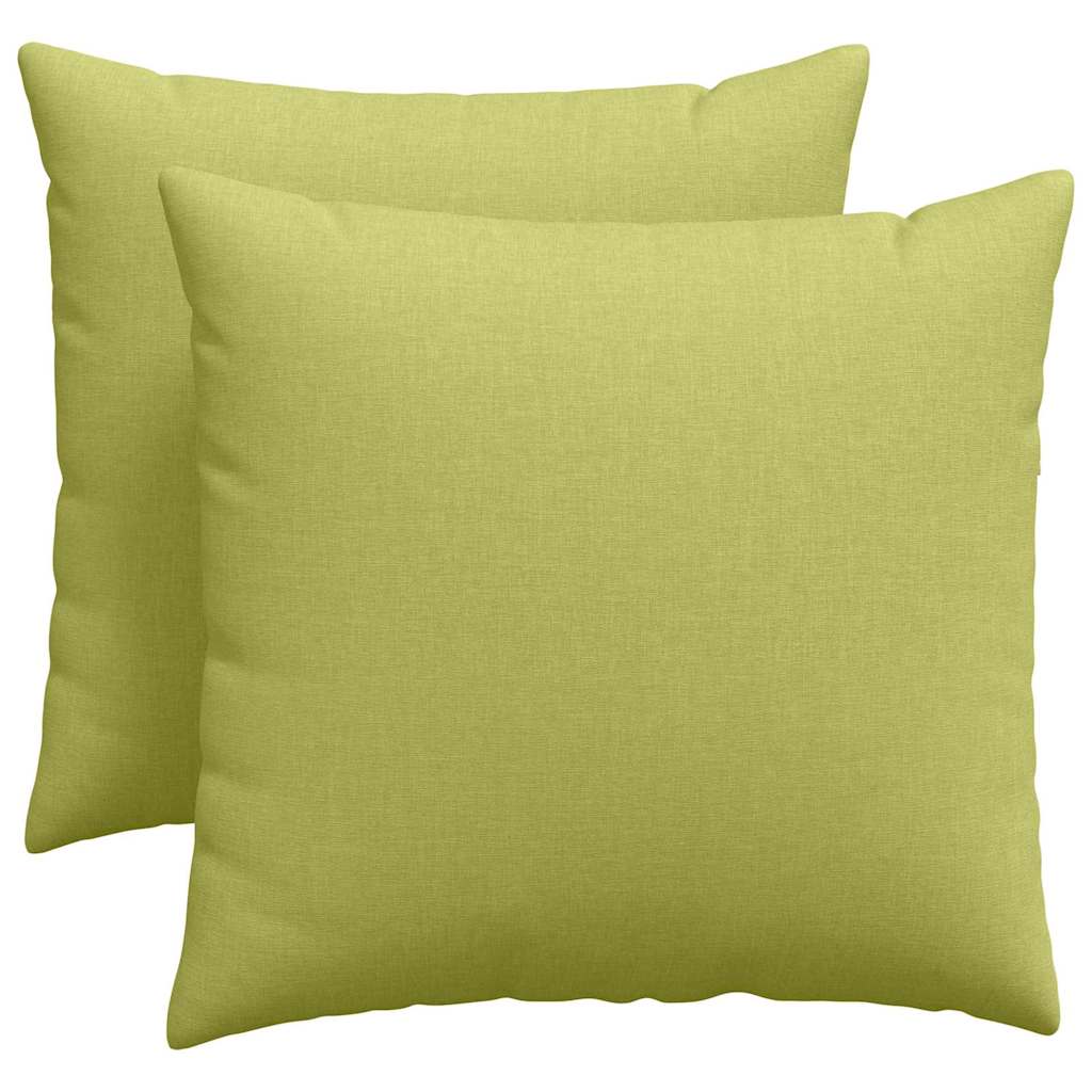 Cuscini da Divano 2 pcs Verde chiaro 50 x 50 cm Tessuto | homemem39