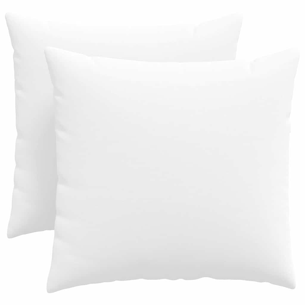 Cuscini da Divano 2 pcs Bianco 50 x 50 cm Tessuto | homemem39