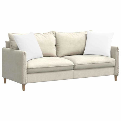 Cuscini da Divano 2 pcs Bianco 50 x 50 cm Tessuto | homemem39