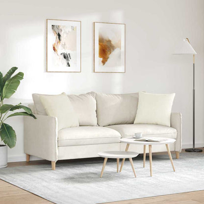 Cuscini da Divano 2 pcs Crema 50 x 50 cm Tessuto in Cords | homemem39