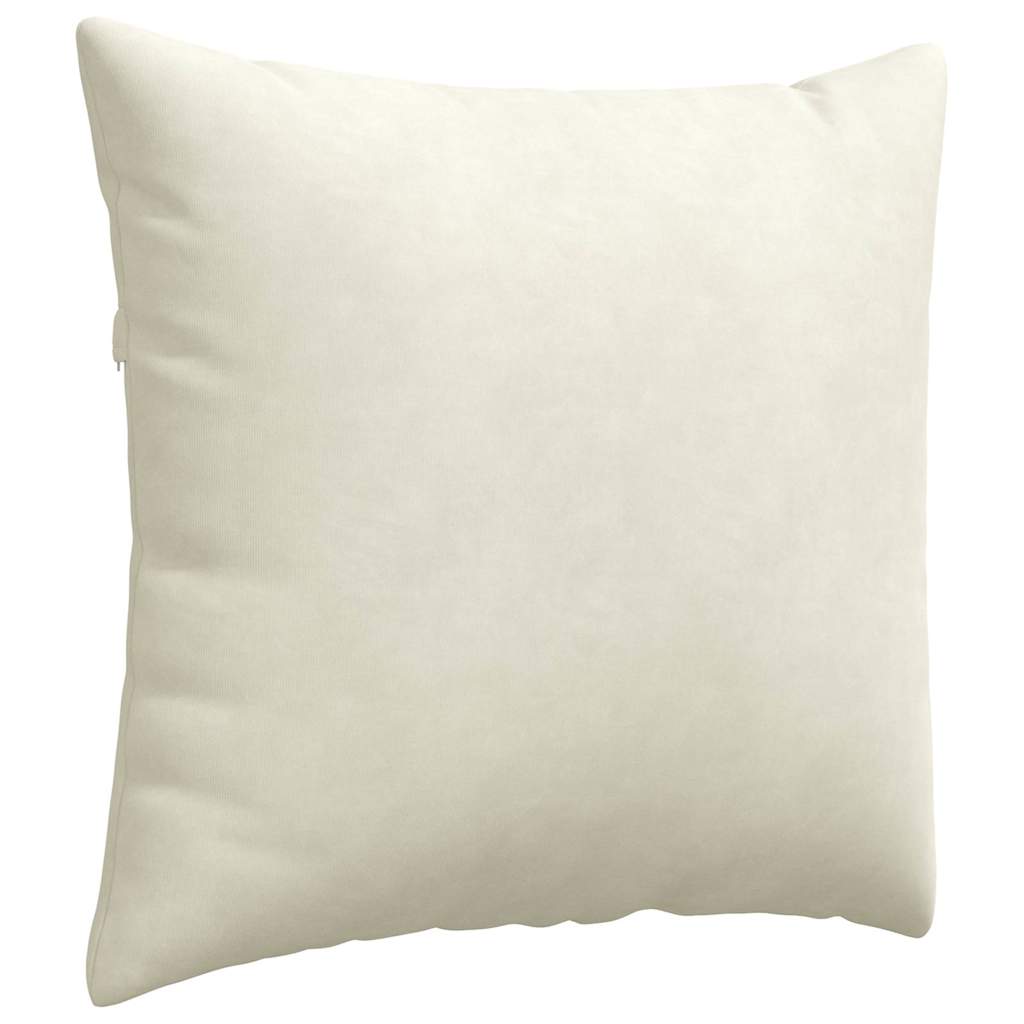 Cuscini da Divano 2 pcs Crema 50 x 50 cm Tessuto in Cords | homemem39