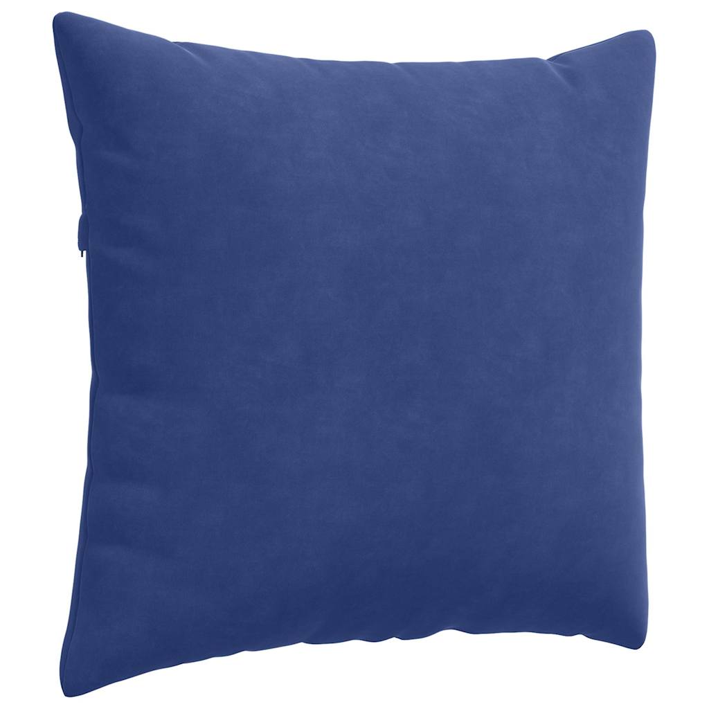 Cuscini da Divano 2 pcs Blu Polizia 50 x 50 cm Tessuto in Cords | homemem39