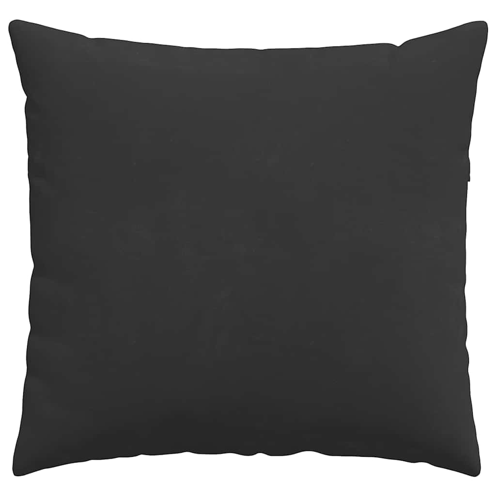 Cuscini da Divano 2 pcs Nero 50 x 50 cm Tessuto | homemem39