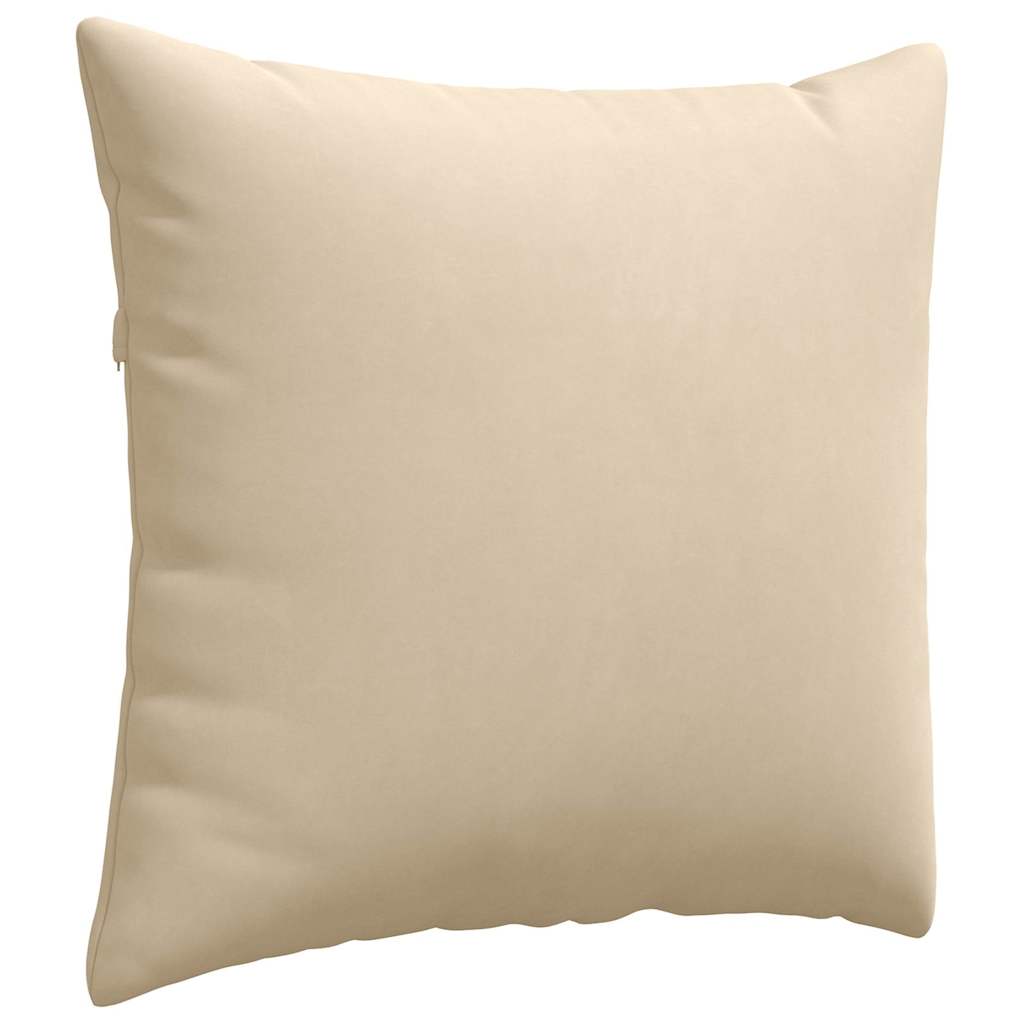 Cuscini da Divano 2 pcs Crema 50 x 50 cm Tessuto | homemem39