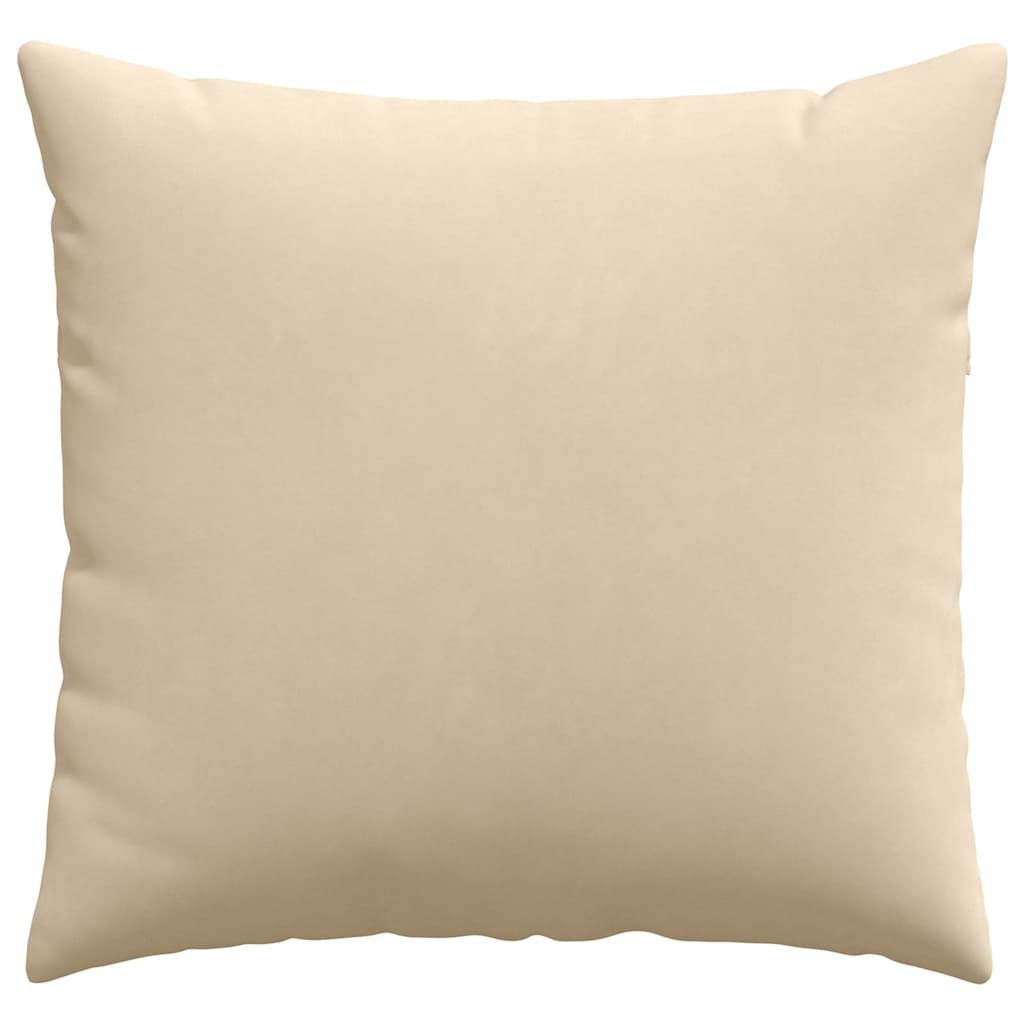 Cuscini da Divano 2 pcs Crema 50 x 50 cm Tessuto | homemem39