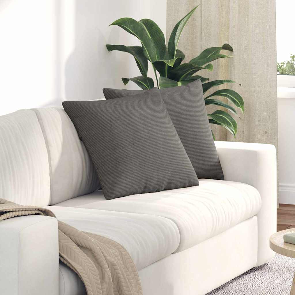 Cuscini da Divano 2 pcs Grigio chiaro 50 x 50 cm | homemem39