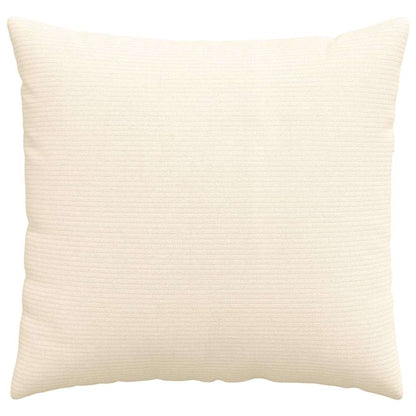 Cuscini da Divano 2 pcs Crema 50 x 50 cm Tessuto in Cords | homemem39
