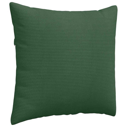 Cuscini da Divano 2 pcs Verde Scuro 50 x 50 cm Tessuto in Cords | homemem39