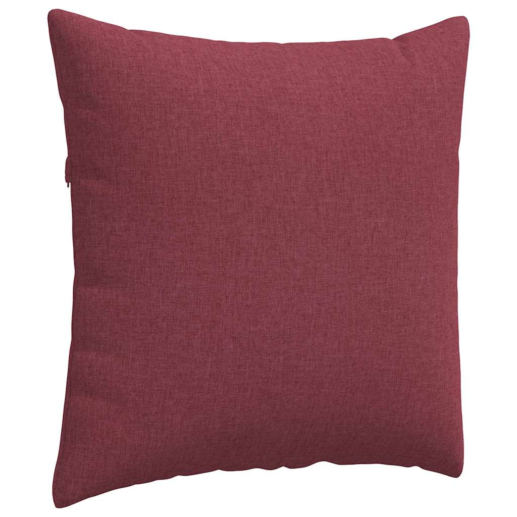 Cuscini da Divano 2 pcs Rosso Vino 60 x 60 cm Tessuto | homemem39