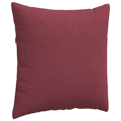 Cuscini da Divano 2 pcs Rosso Vino 60 x 60 cm Tessuto | homemem39