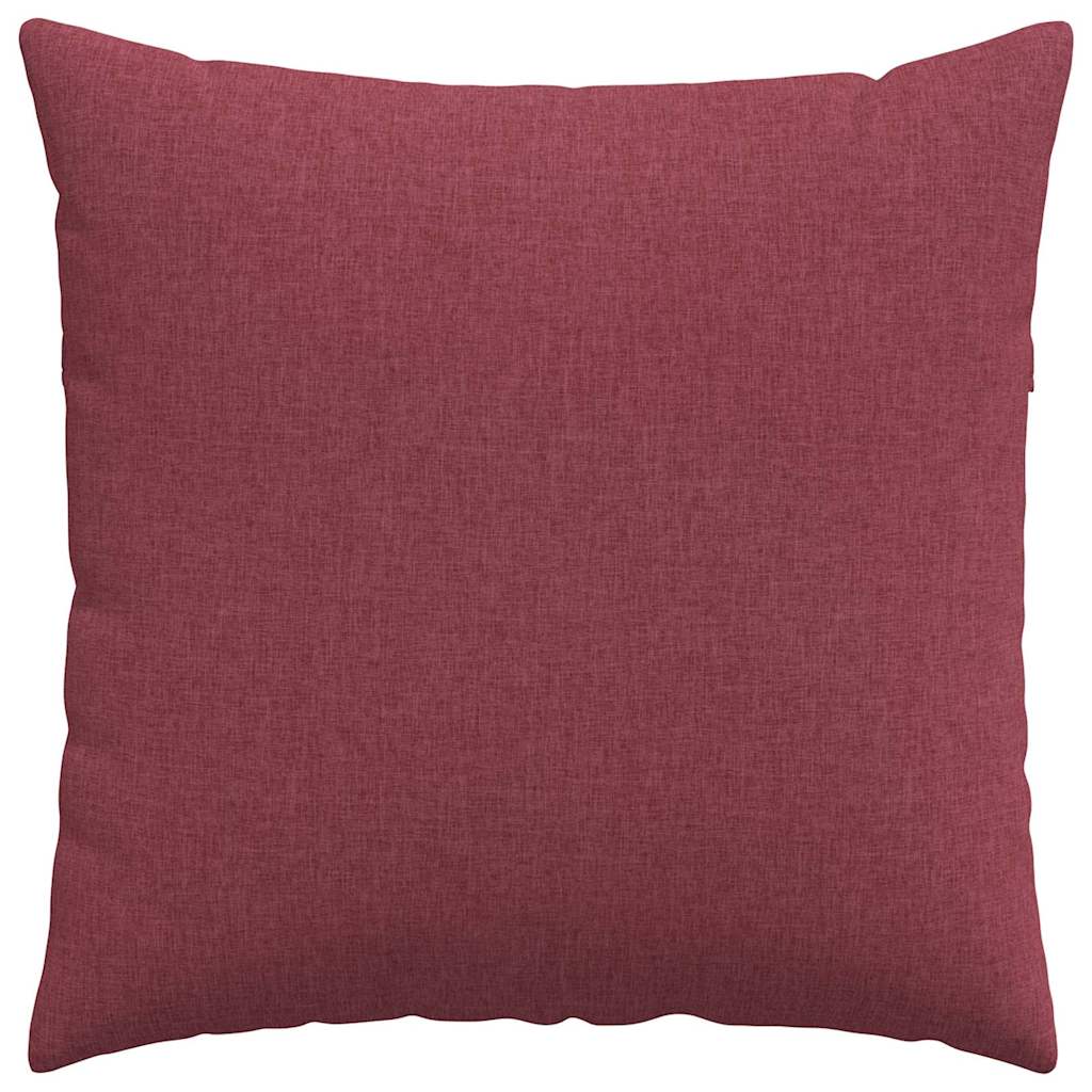Cuscini da Divano 2 pcs Rosso Vino 60 x 60 cm Tessuto | homemem39