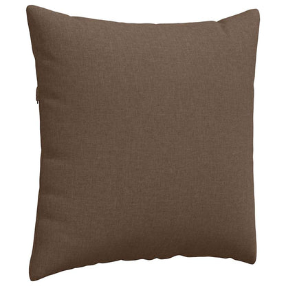 Cuscini da Divano 2 pcs Marrone 60 x 60 cm Tessuto | homemem39