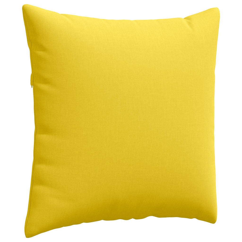 Cuscini da Divano 2 pcs Giallo Chiaro 60 x 60 cm Tessuto | homemem39