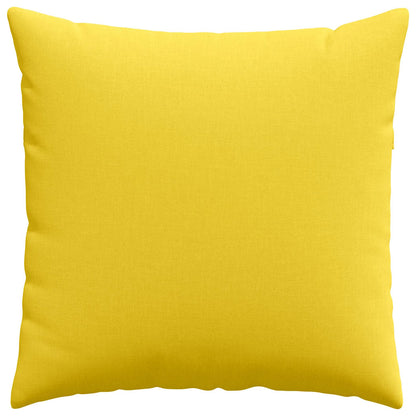 Cuscini da Divano 2 pcs Giallo Chiaro 60 x 60 cm Tessuto | homemem39