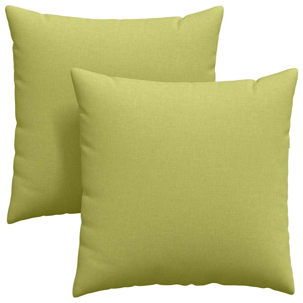 Cuscini da Divano 2 pcs Verde chiaro 60 x 60 cm Tessuto | homemem39