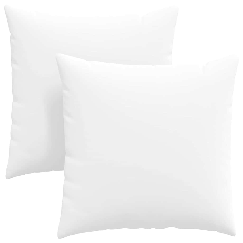 Cuscini da Divano 2 pcs Bianco 60 x 60 cm Tessuto | homemem39