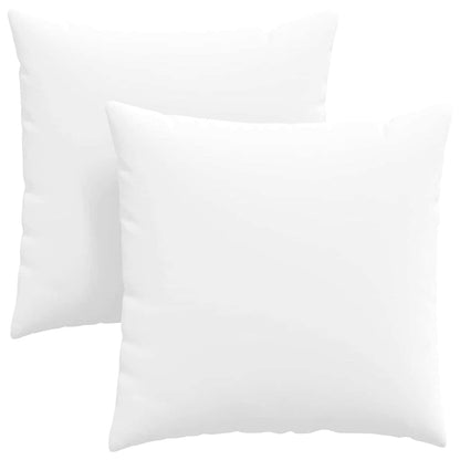 Cuscini da Divano 2 pcs Bianco 60 x 60 cm Tessuto | homemem39