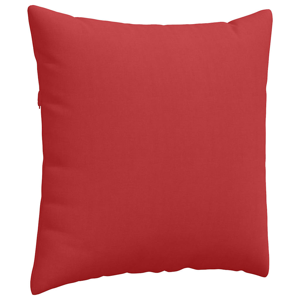 Cuscini da Divano 2 pcs Rosso 60 x 60 cm Tessuto | homemem39