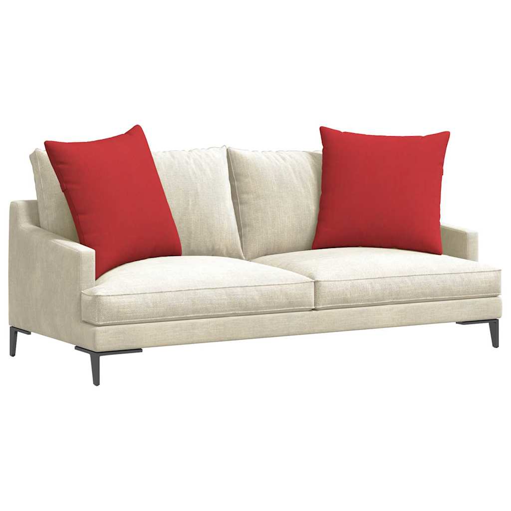 Cuscini da Divano 2 pcs Rosso 60 x 60 cm Tessuto | homemem39