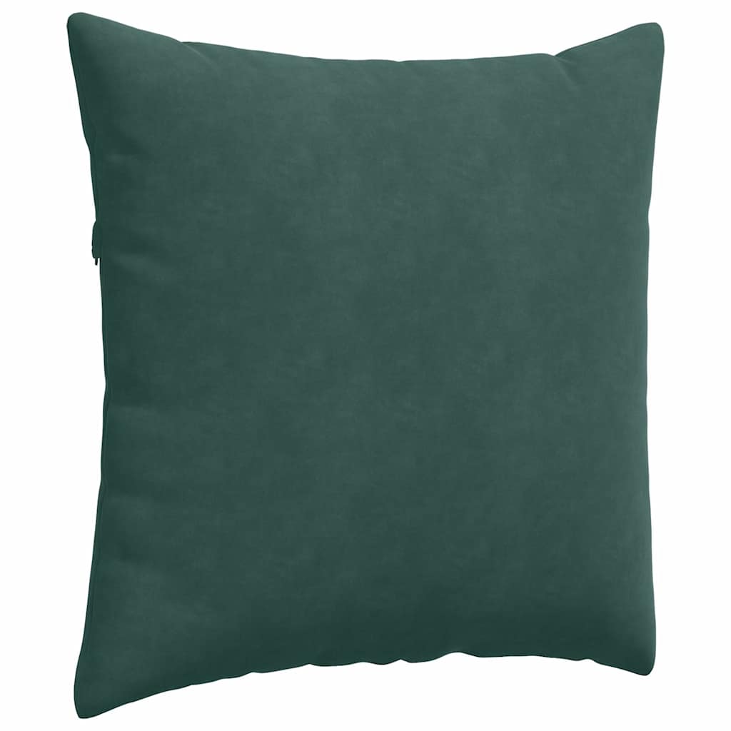 Cuscini da Divano 2 pcs Verde Scuro 60 x 60 cm Tessuto in Cords | homemem39