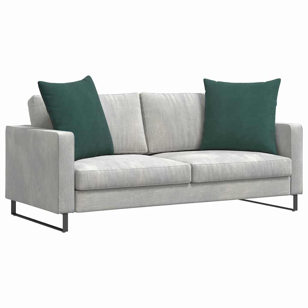 Cuscini da Divano 2 pcs Verde Scuro 60 x 60 cm Tessuto in Cords | homemem39