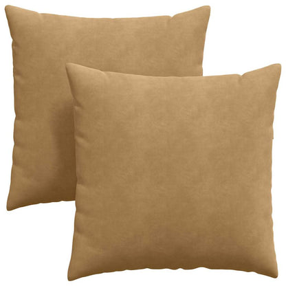 Cuscini da Divano 2 pcs Marrone 60 x 60 cm Tessuto in Cords | homemem39