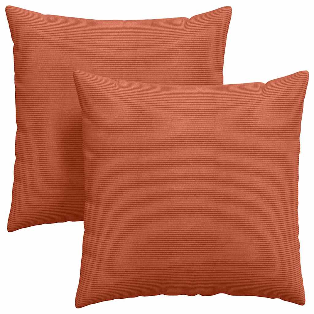 Cuscini da Divano 2 pcs Rosso Arancio 60 x 60 cm | homemem39