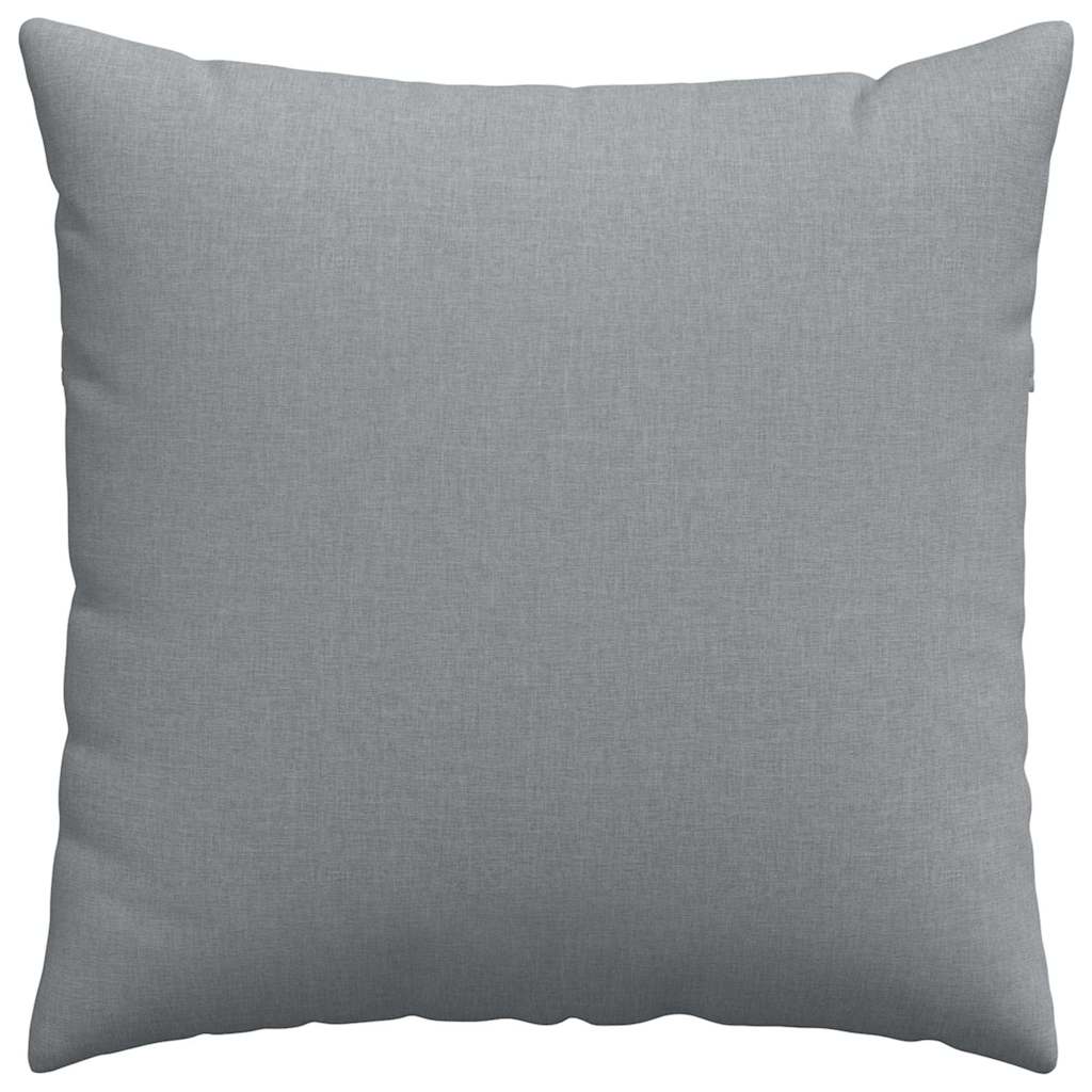 Cuscini da Divano 2 pcs Grigio chiaro 80 x 80 cm Tessuto | homemem39