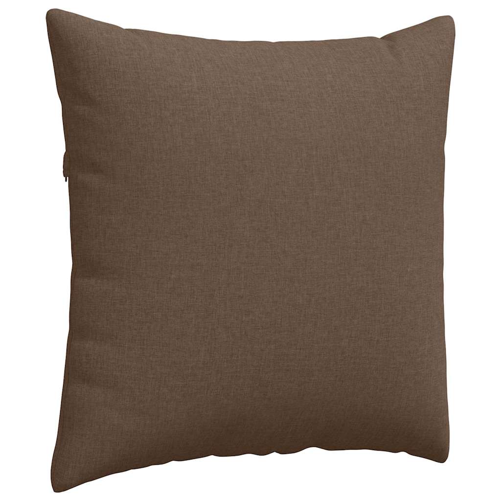 Cuscini da Divano 2 pcs Marrone 80 x 80 cm Tessuto | homemem39