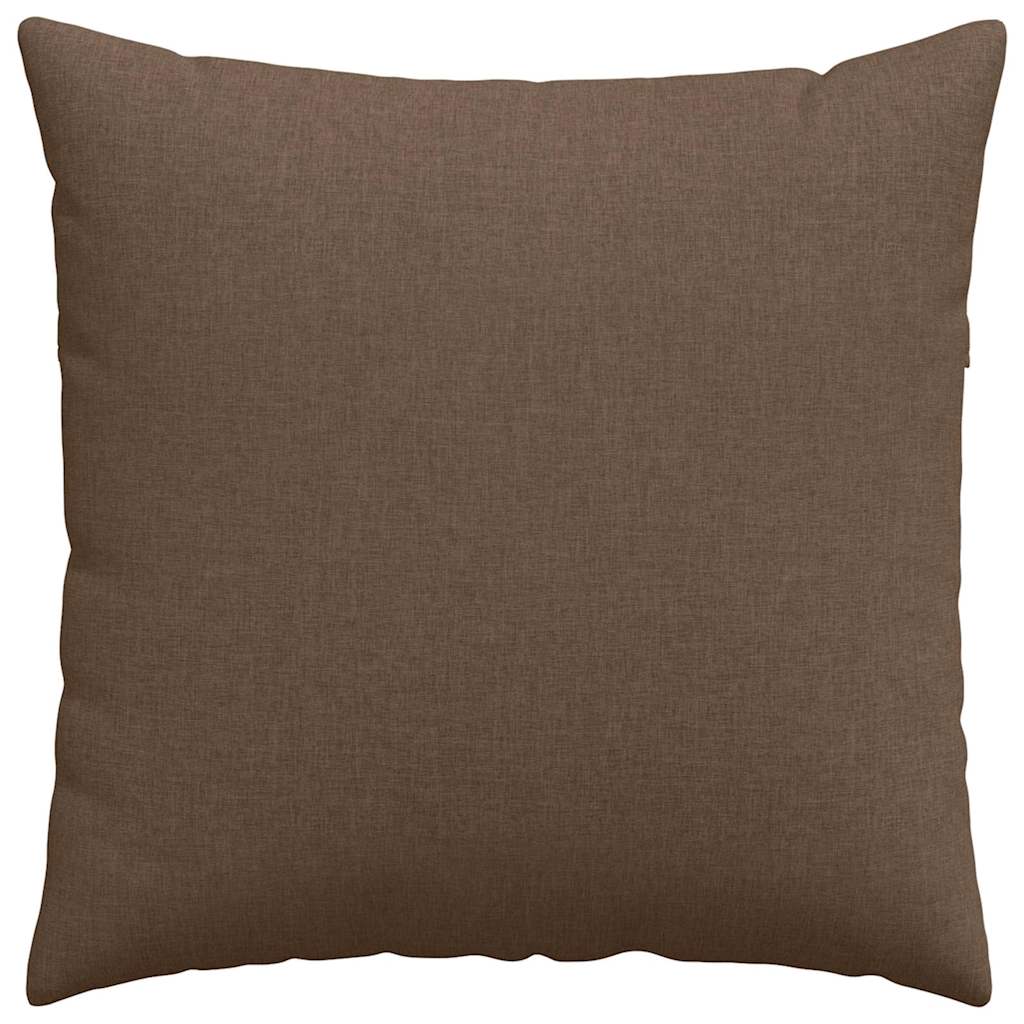Cuscini da Divano 2 pcs Marrone 80 x 80 cm Tessuto | homemem39