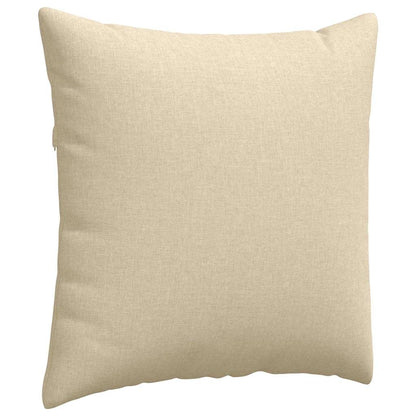 Cuscini da Divano 2 pcs Crema 80 x 80 cm Tessuto | homemem39