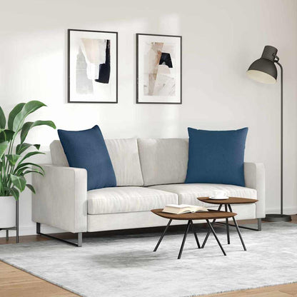 Cuscini da Divano 2 pcs Blu 80 x 80 cm Tessuto | homemem39