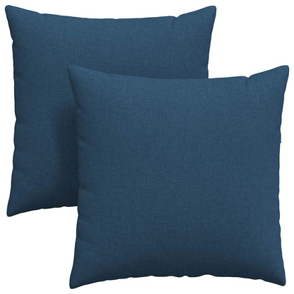 Cuscini da Divano 2 pcs Blu 80 x 80 cm Tessuto | homemem39