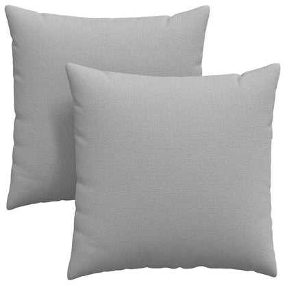 Cuscini da Divano 2 pcs Grigio Nuvola 80 x 80 cm Tessuto | homemem39