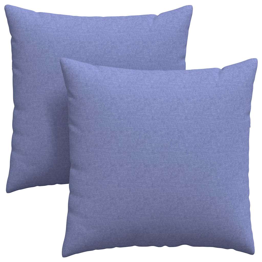 Cuscini da Divano 2 pcs Blu jeans 80 x 80 cm Tessuto | homemem39