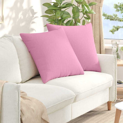 Cuscini da Divano 2 pcs Rosa 80 x 80 cm Tessuto | homemem39