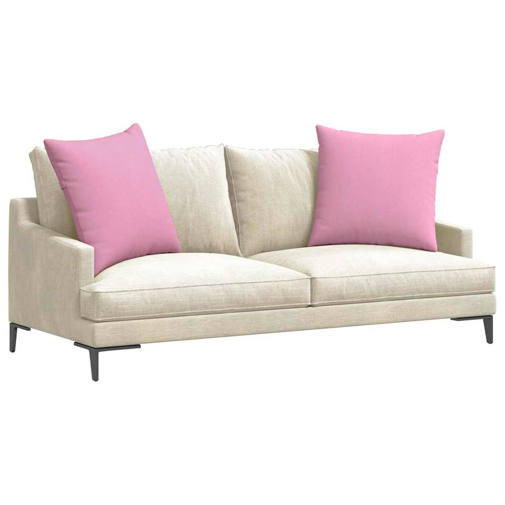 Cuscini da Divano 2 pcs Rosa 80 x 80 cm Tessuto | homemem39