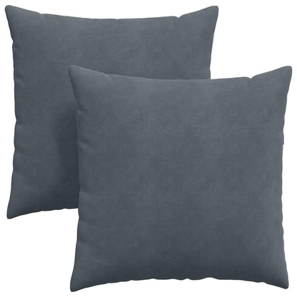 Cuscini da Divano 2 pcs Grigio scuro 80 x 80 cm | homemem39