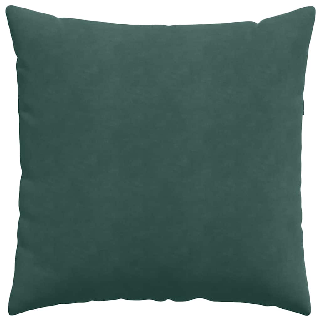 Cuscini da Divano 2 pcs Verde Scuro 80 x 80 cm Tessuto in Cords | homemem39
