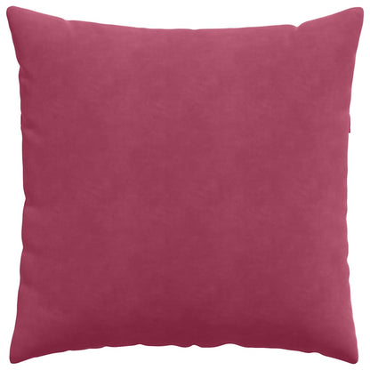 Cuscini da Divano 2 pcs Rosso Vino 80 x 80 cm Tessuto in Cords | homemem39