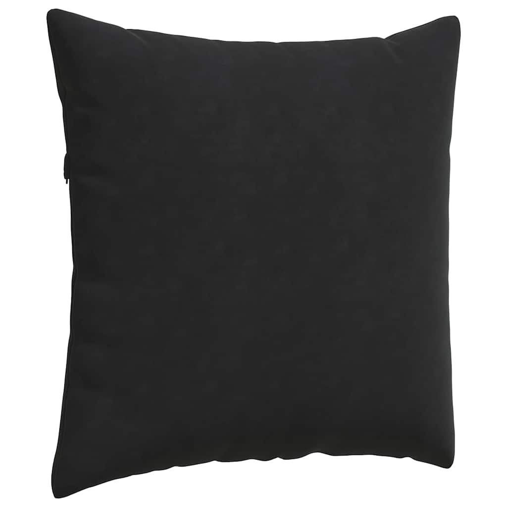 Cuscini da Divano 2 pcs Nero 80 x 80 cm Tessuto in Cords | homemem39