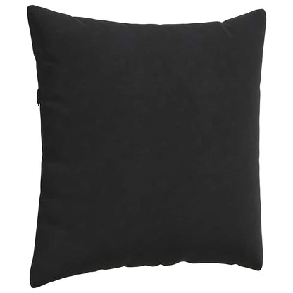 Cuscini da Divano 2 pcs Nero 80 x 80 cm Tessuto in Cords | homemem39