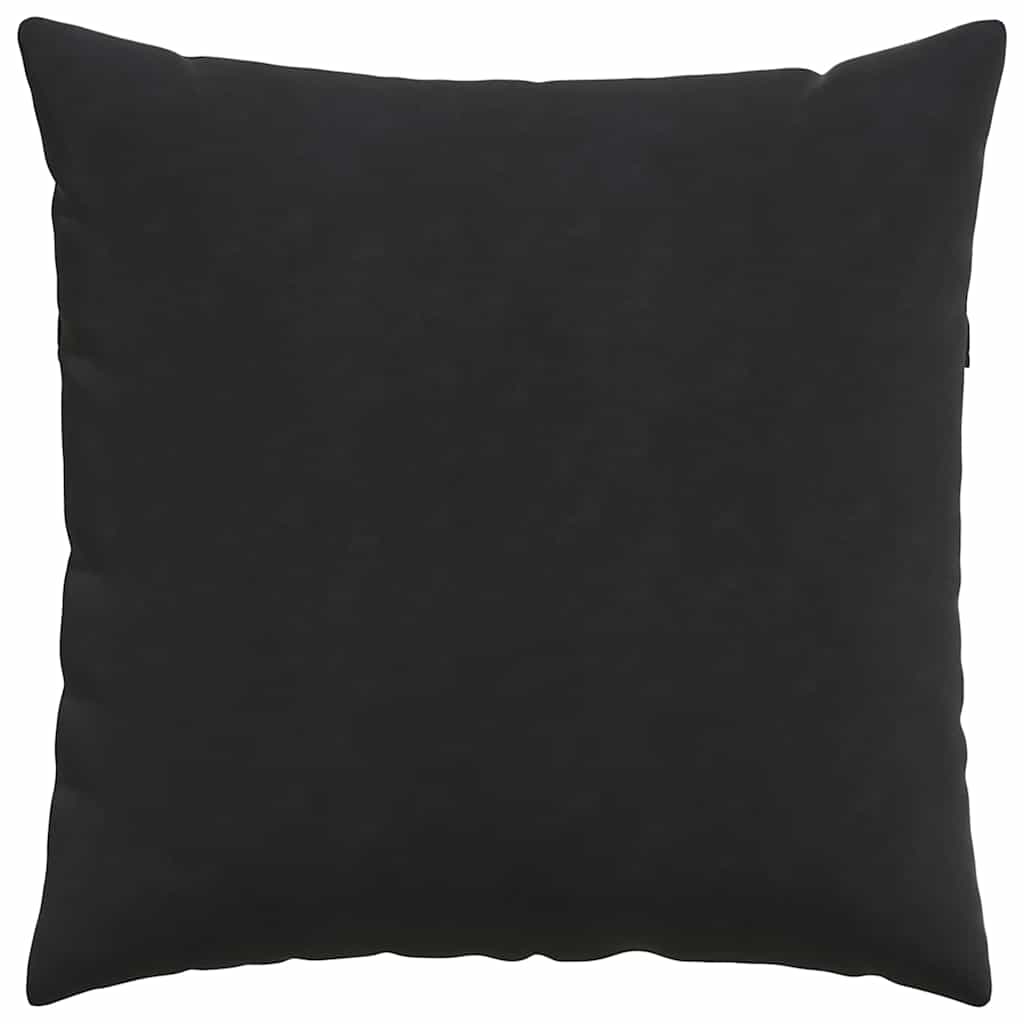 Cuscini da Divano 2 pcs Nero 80 x 80 cm Tessuto in Cords | homemem39