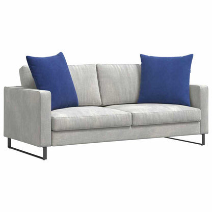 Cuscini da Divano 2 pcs Blu Polizia 80 x 80 cm Tessuto in Cords | homemem39