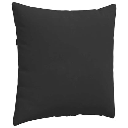 Cuscini da Divano 2 pcs Nero 80 x 80 cm Tessuto | homemem39