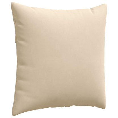 Cuscini da Divano 2 pcs Crema 80 x 80 cm Tessuto | homemem39
