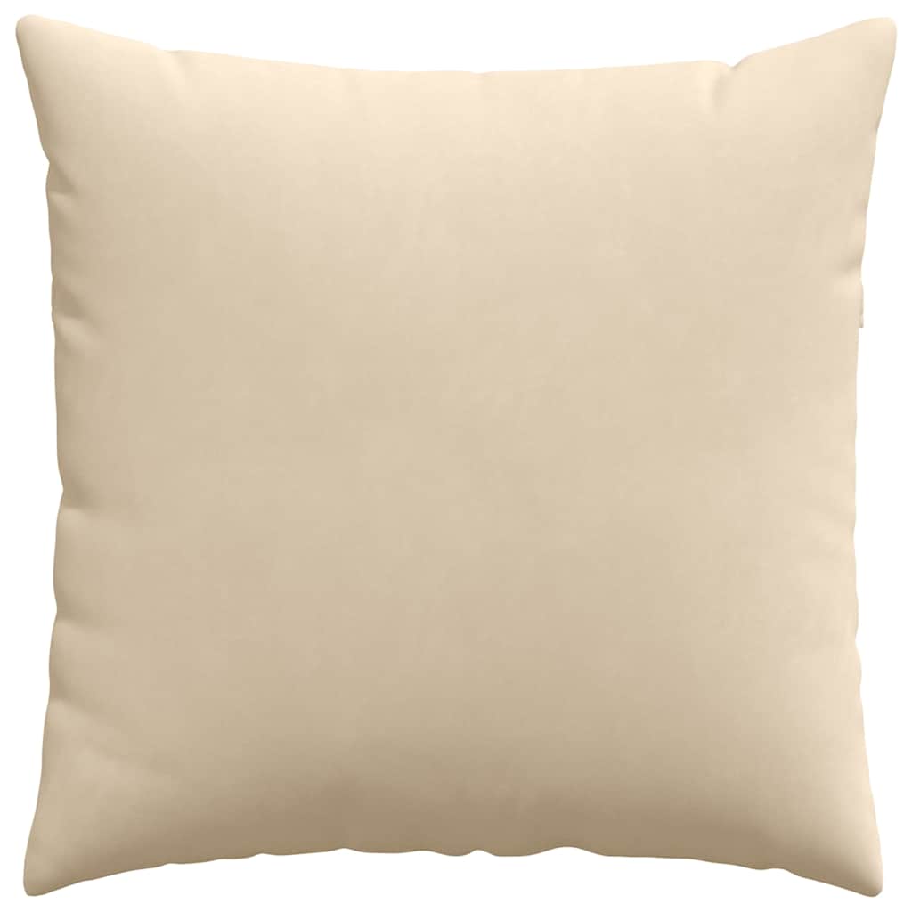 Cuscini da Divano 2 pcs Crema 80 x 80 cm Tessuto | homemem39