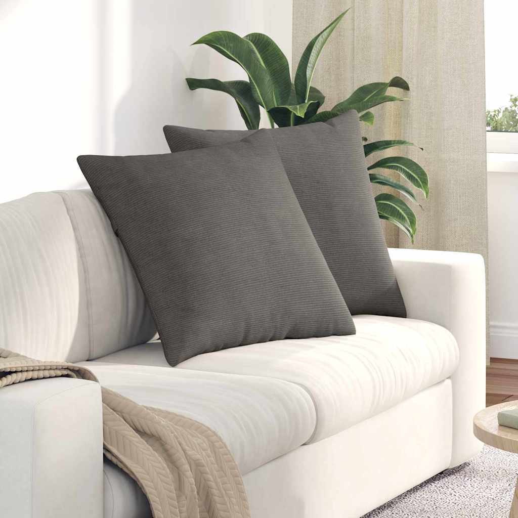 Cuscini da Divano 2 pcs Grigio chiaro 80 x 80 cm | homemem39